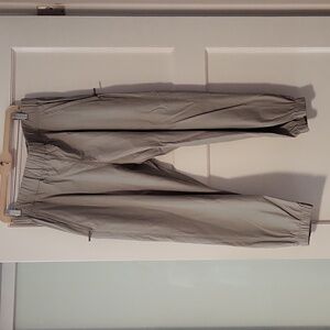 Womens beige parachute theory pants